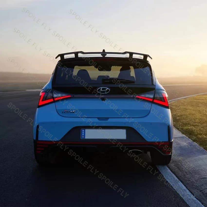 2021 To 2024 For Hyundai I20 N N-Line BC3 MK3 M Performance Rear Roof Spoiler Wing Lip Body Kit Splitter Gloss Black 1:1 N Line