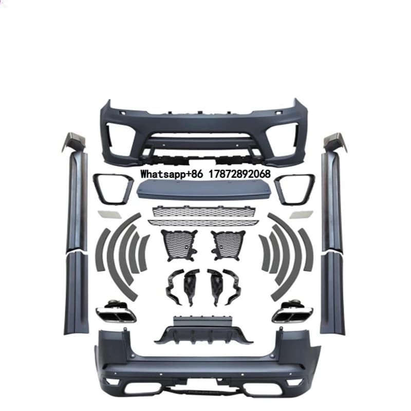 2014-2018 Year RR Sport Plastic Material Bady Kit for RR Old to New Body Parts Front Bumper Side Skirts Grilles Over Fenders