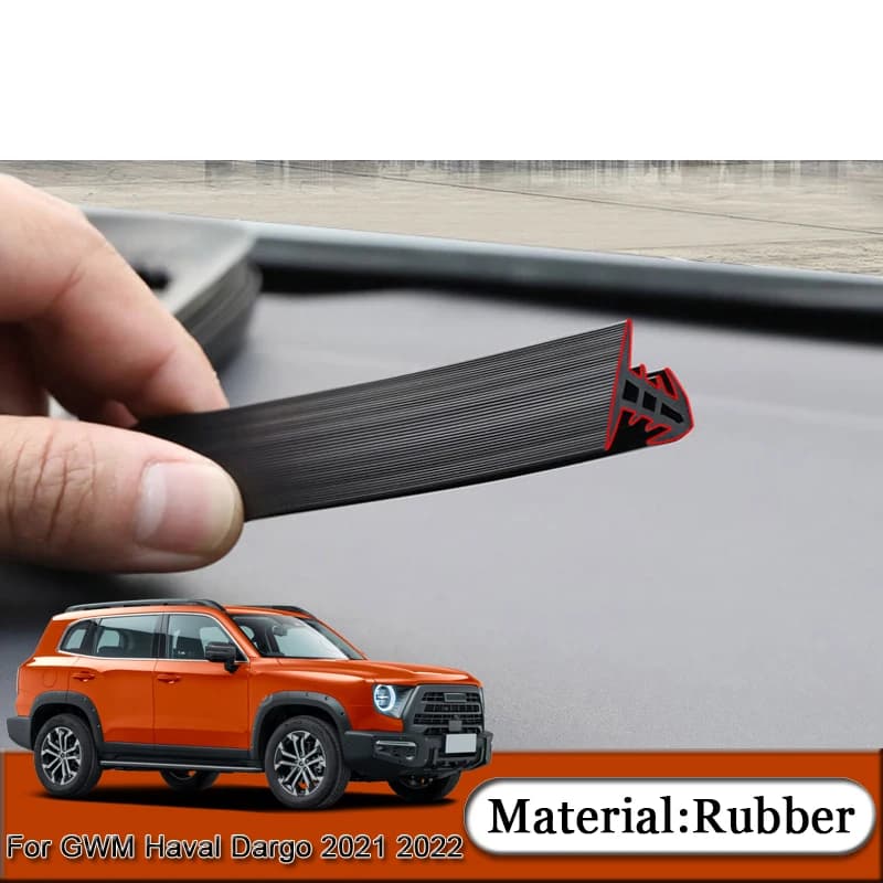 Fit For GWM Haval Dargo 2021 2022 Rubber Anti-Noise Soundproof Dustproof Car Dashboard Windshield Sealing Strip Auto Accessories