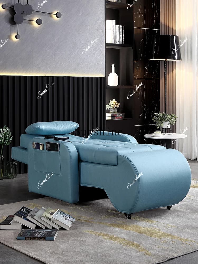 Electric single sofa massage bed Leisure club Resting area Elderly bedroom Princess recliner  FT