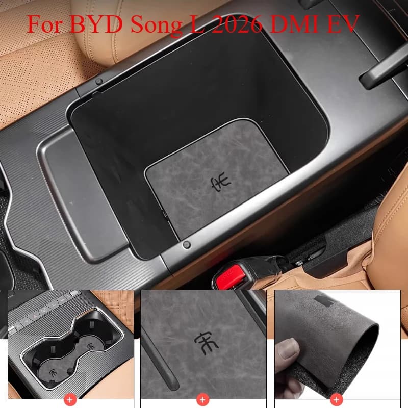 For BYD Song L 2026 2025 2024 DMI EV Anti-slip Gate Slot Mat Car Door Groove Cup Pad Interior Accessories