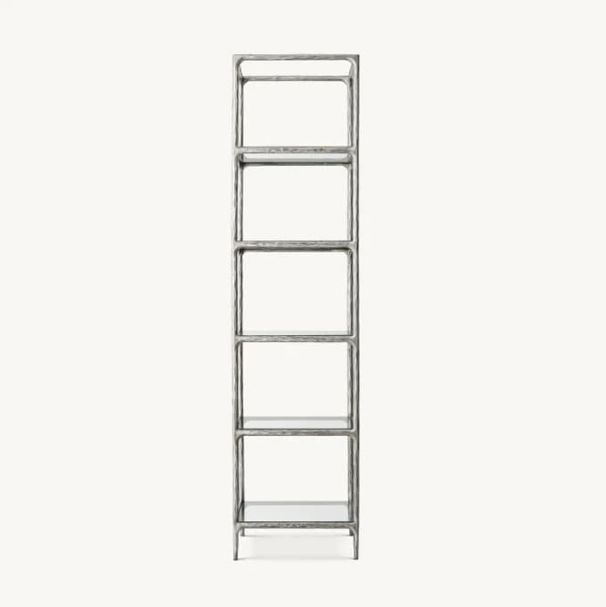 # Home Living Room Furniture Metal Frame Narrow Shelving