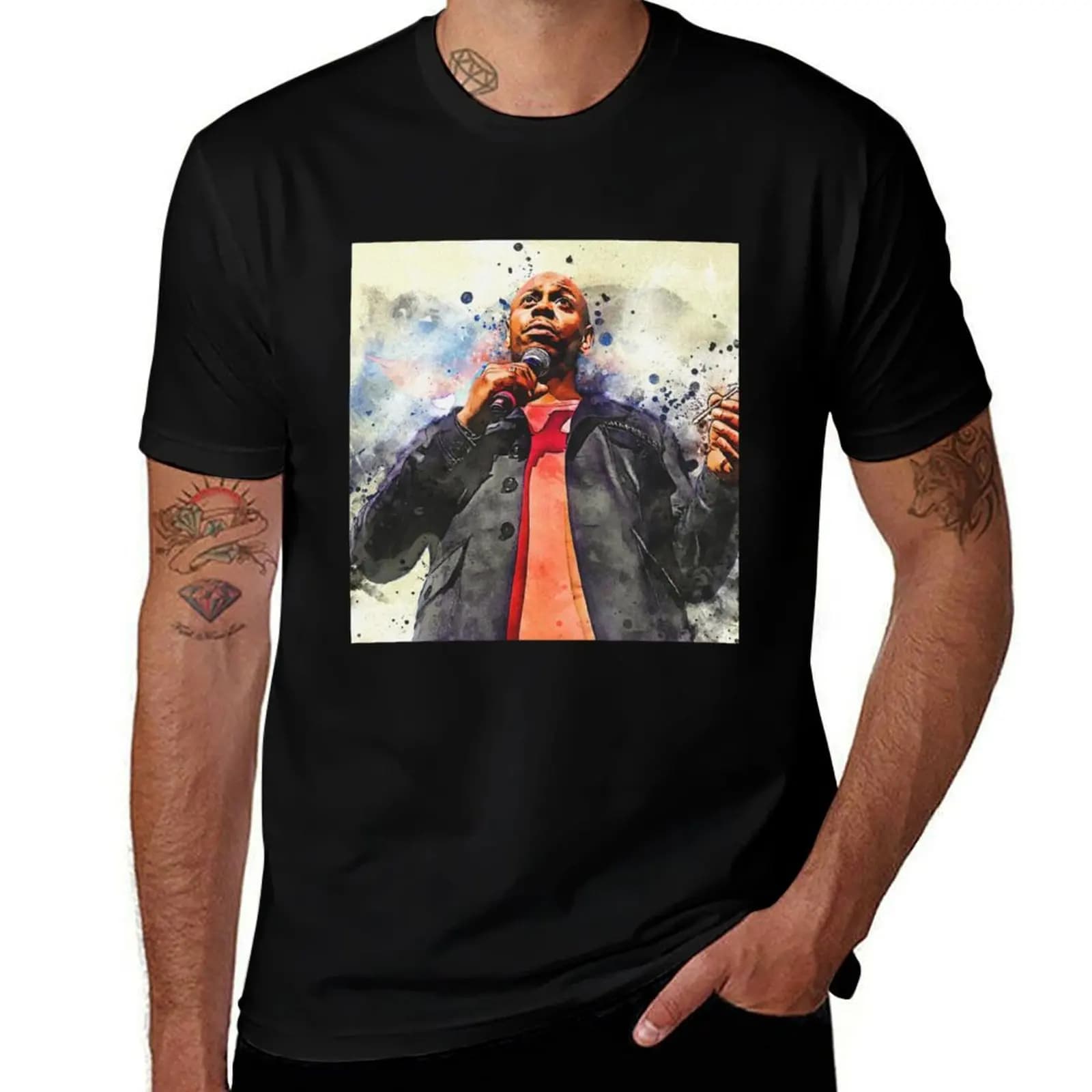 Dave Chappelle T-Shirt Stylish Print Short Sleeve Tee T-Shirt