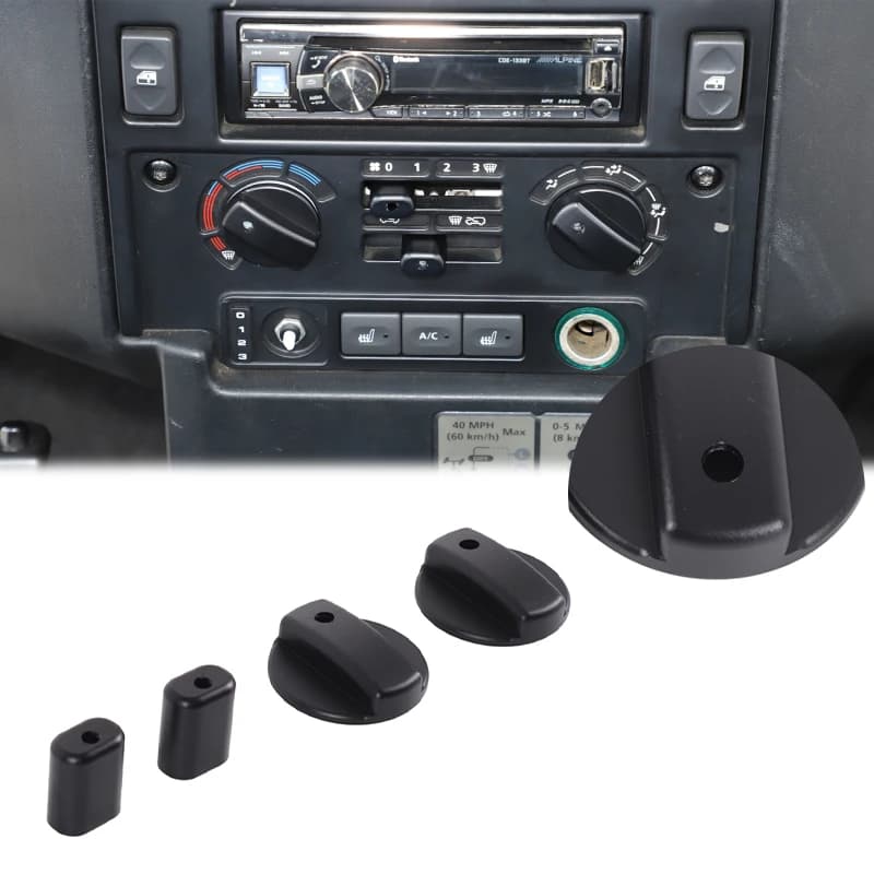 For Land Rover Defender 90 110 130 2004-2018 Aluminum Alloy Car Air Conditioner Volume Adjustment Knob Cover Car Accessories