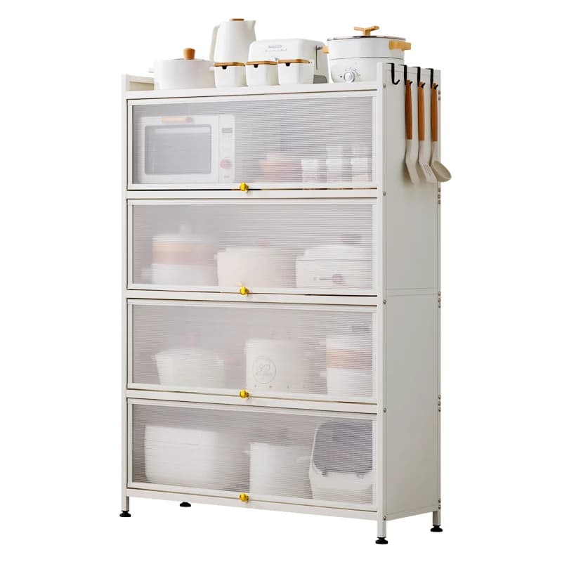 ZZXL Storage Cabinet Multi-Function Bowl Sideboard Cabinet Cabinet Flip Door Locker