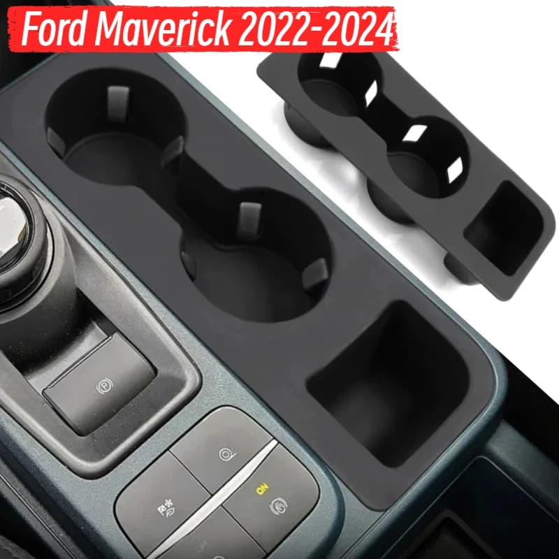 Silicone Central Console Control Water Cup Cover For Ford Maverick 2022-2024 Rear Row Drink Holder Car Interior Styling