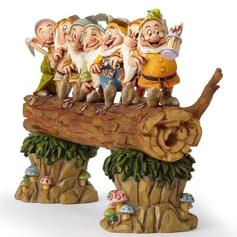 New Resin Seven Dwarfs Gnome Decorate The Garden Decorate The Garden for Indoor Outdoor Home Garden Artwork Decoration