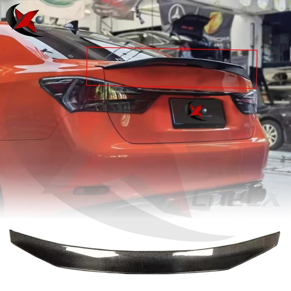 For LEXUS GS GS200 GS300 GS450h GS350 GS-F GS200t 12-17 Car Rear Trunk Tail Wing Body Kit Accessories Real Carbon Fiber Spoiler