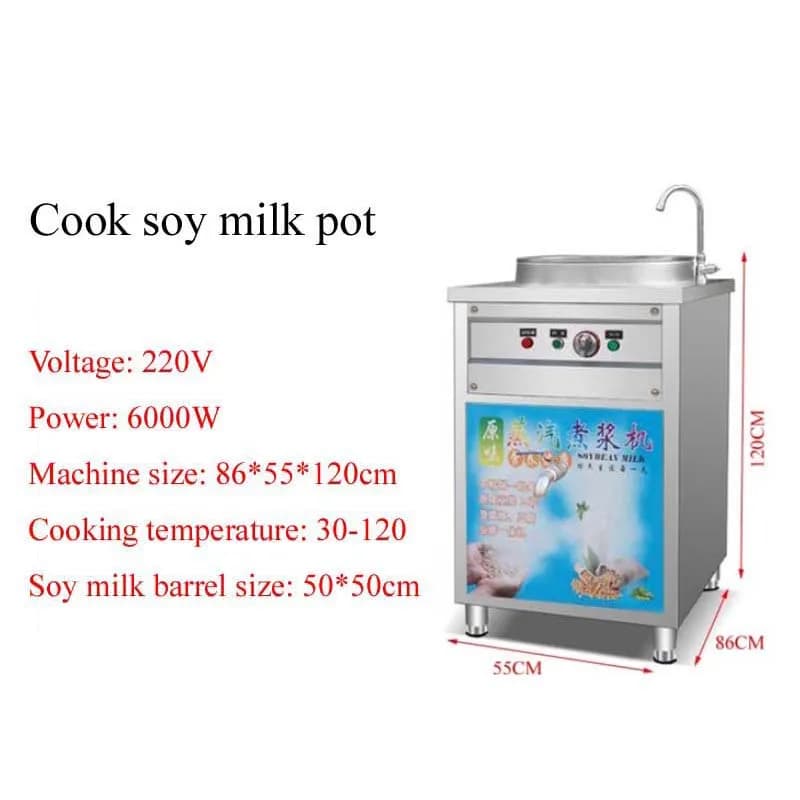 Electric Tufo and Soya Milk Machine Automatic Tufo and Soya Milk Machine Soy Milk Tofu Making Bean Product Processing Machinery