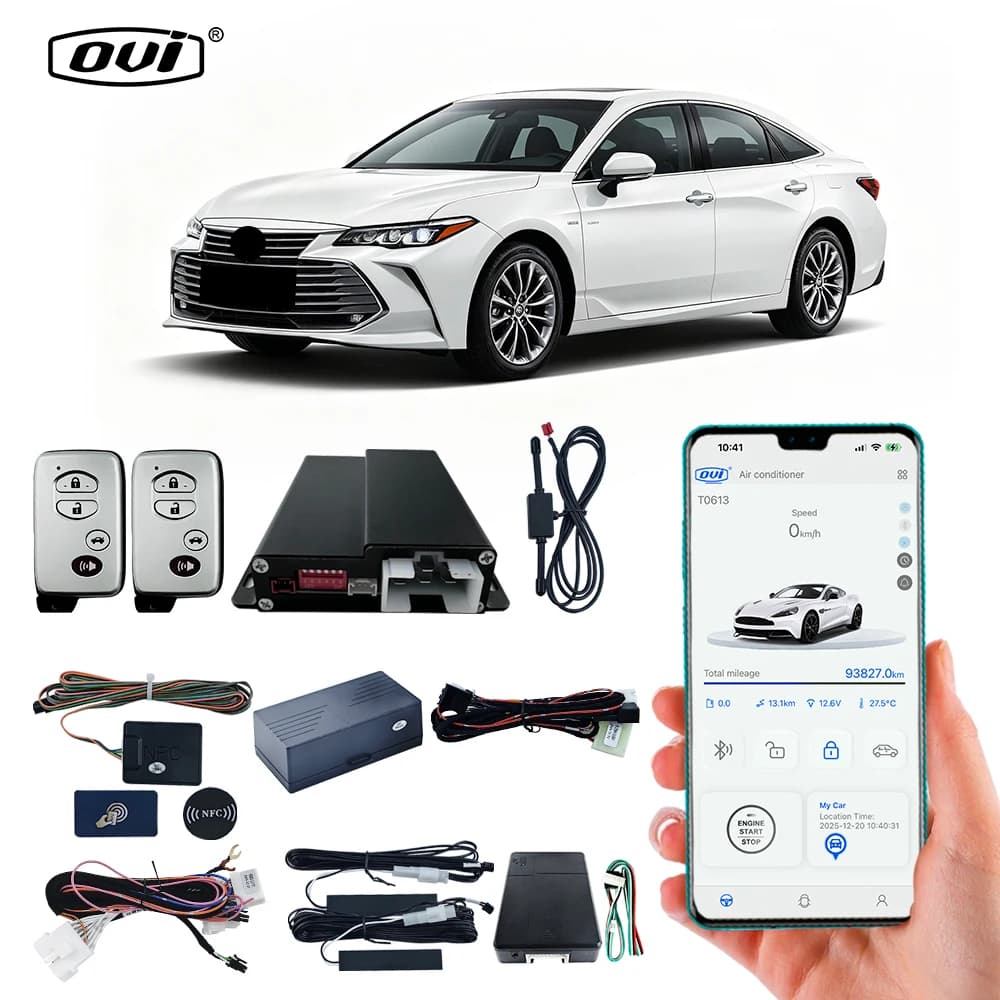 OVI 8900 Easy Install Car Remote Starter NFC Automatic Car Door Lock / Unlock Security Car Alarm With Phone For Toyota Crown