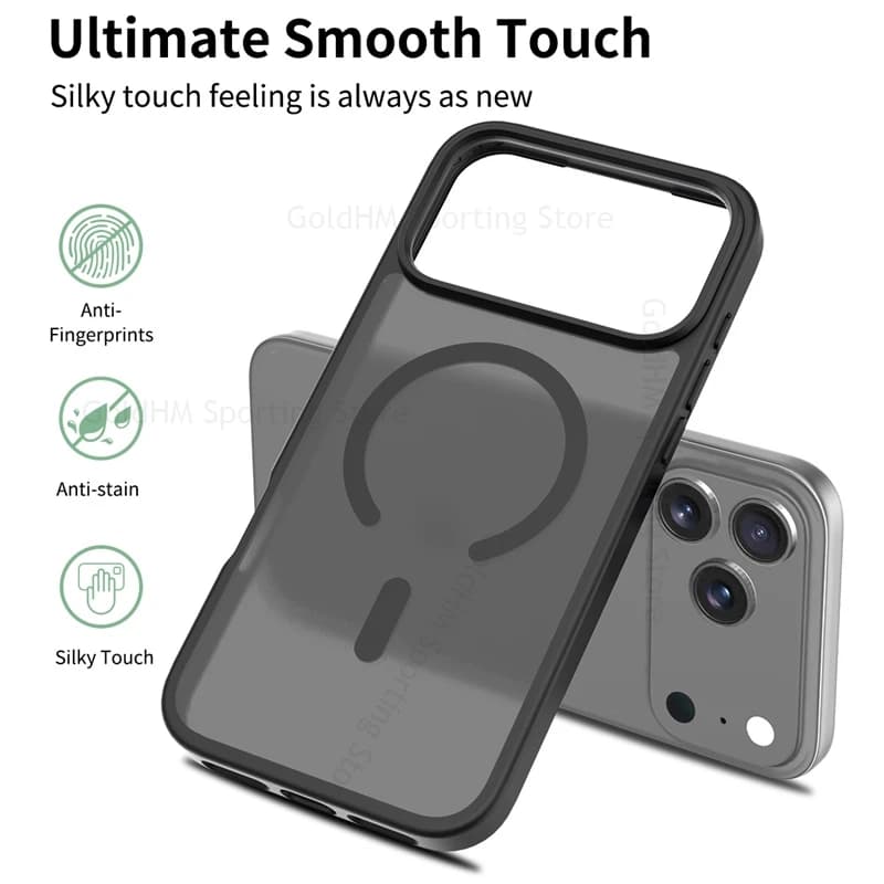 Skin Feel Matte Translucent Case For iPhone 17 Air 16 Pro Max For Magsafe Magnetic Tough Candy Cover For Apple 17 15 14 Pro Max