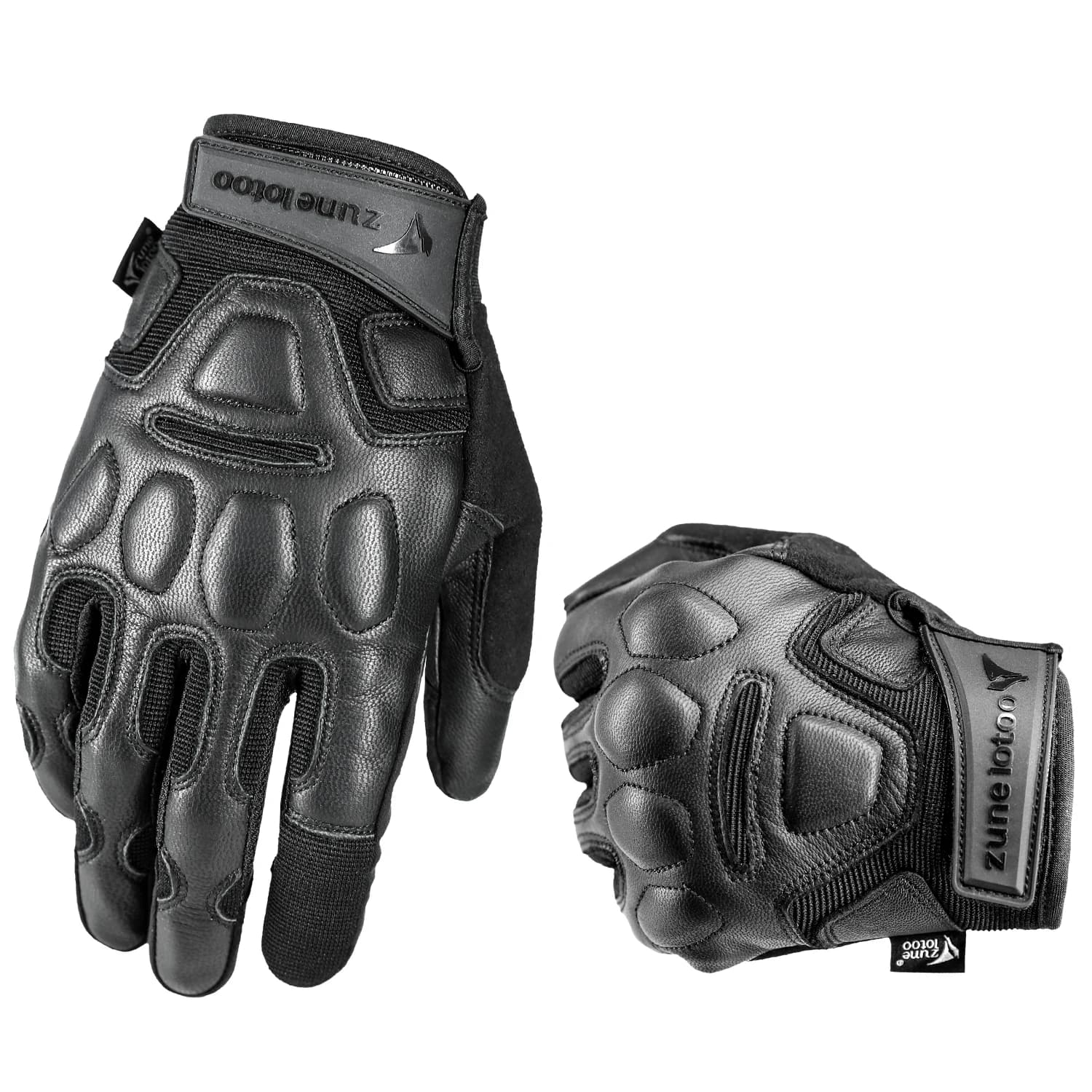 Leather Motorcycle Gloves Fingerless & Full Finger Touchscreen XRD Tactical Work Gloves EVA Impact Protection Hunting Gloves