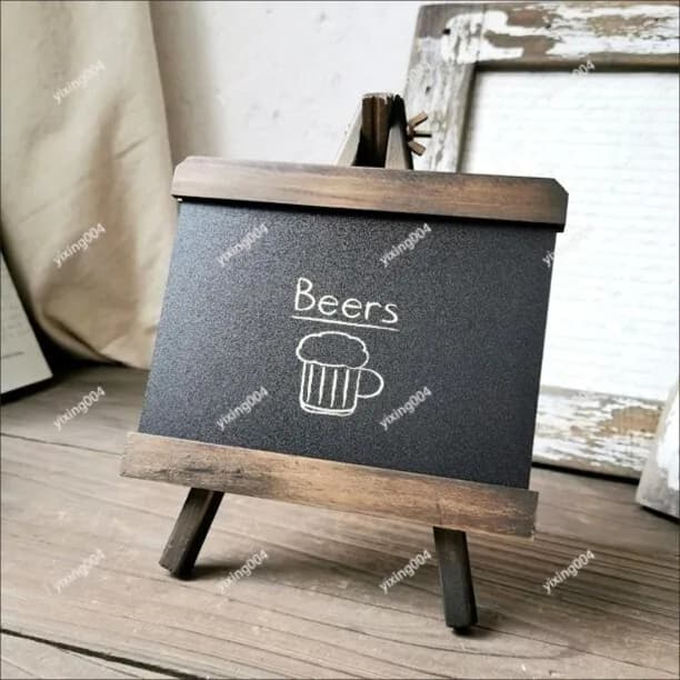 Vintage Distressed Chalkboard Ornament, Message Board Decor for Cafe Living Room Passageway