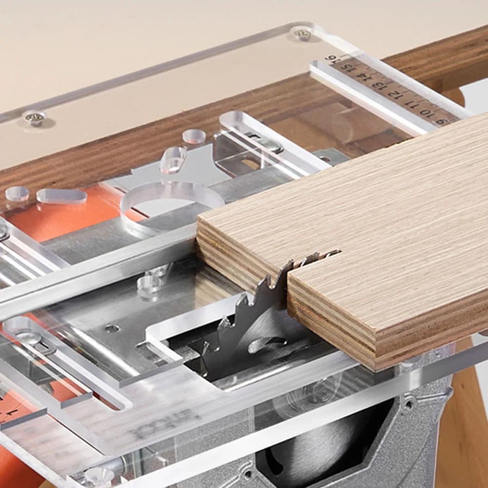 Transparent PC Flip Board for Accurate For Gypsum Cutting with Stainless Steel Backing for Woodworking Projects