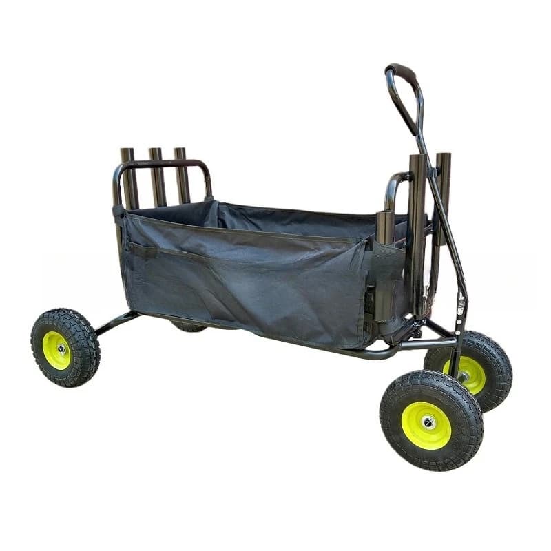 Outdoor camping fishing cart beach folding fishing cart trolley