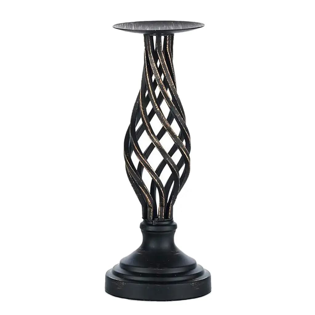 Pillar Candle Holders, Retro Candlestick Holder Wedding Dinning Table Decorative, Metal Candelabra, Fits Tea Lights