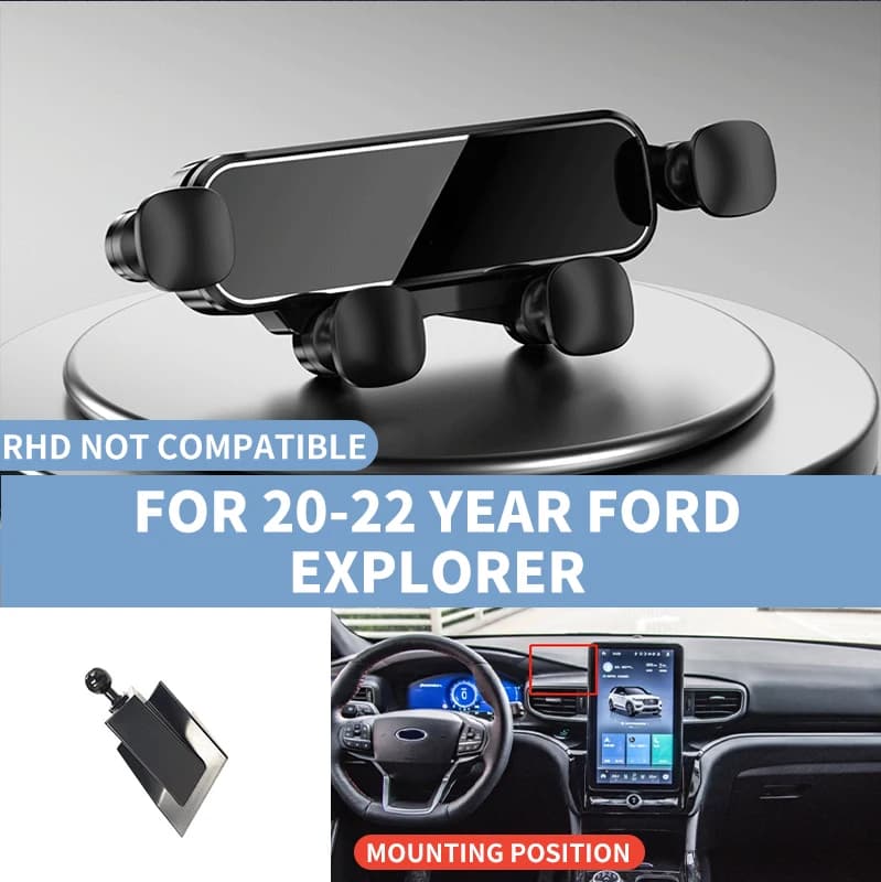Car phone holder suitable for Ford Explorer Premium car interior accessories anti-shake fixed phone holder hands-free
