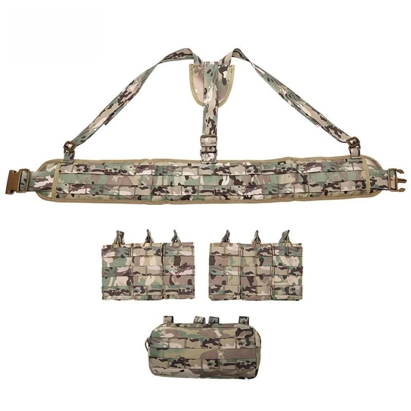 Tactical hanging pocket, outdoor tactical equipment, camouflage belly pocket, breathable and wear-resistant tactical vest