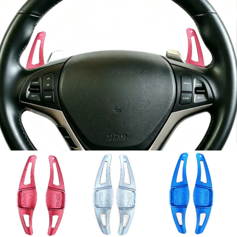 Car Aluminum Steering Wheel DSG Shift Paddle Shifter Extension For Hyundai Genesis Coupe 2012-2013 Interior Auto Car-styling