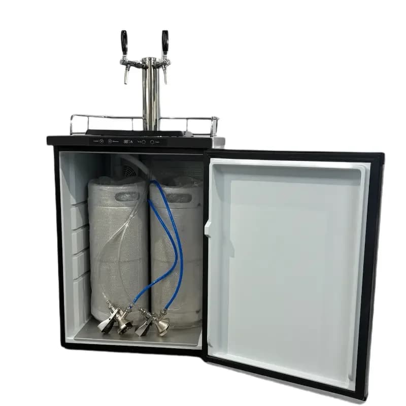 Stainless Steel Beer Dispenser Durable Draft Beer Keg Cooler Kegerator Machine
