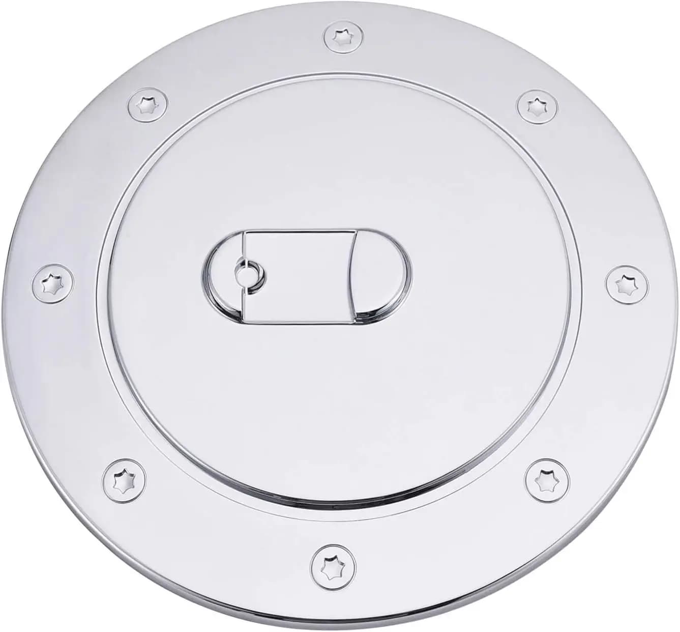 Premium Grade Chrome Fuel Filler Gas Door Cover for 1999-2006 Chevy Silverado Suburban Tahoe GMC Sierra Yukon XL Cadillac