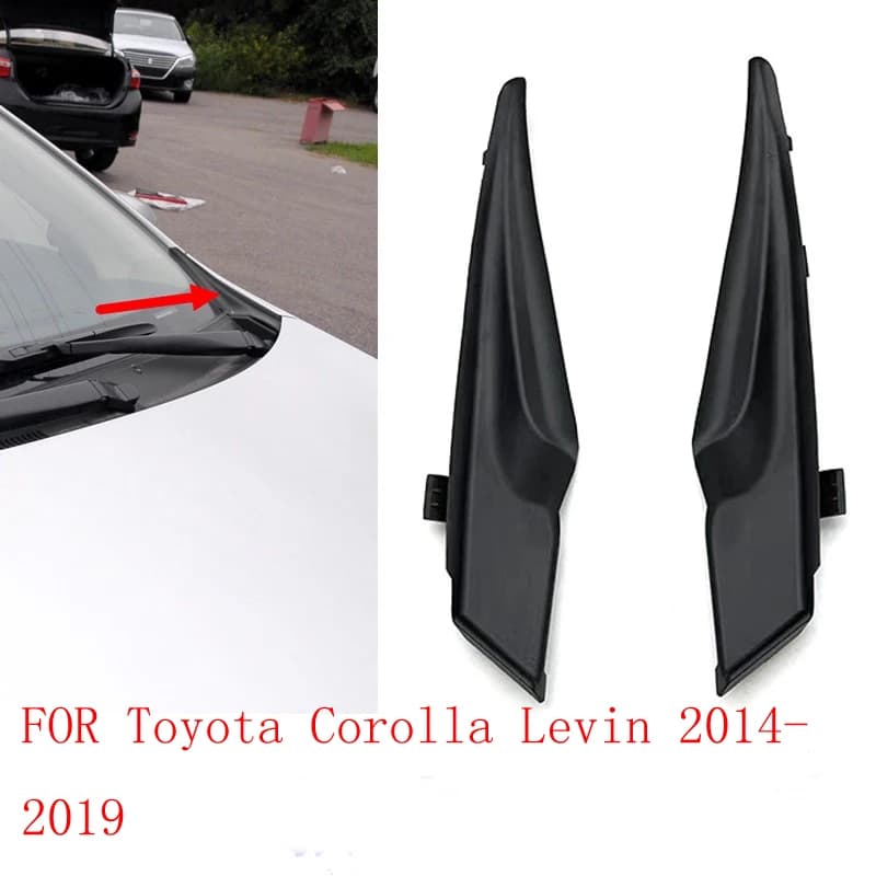 FOR Toyota Corolla Levin 2014-2019 Leaf panel Front windshield Plastic black cover Decorative panel