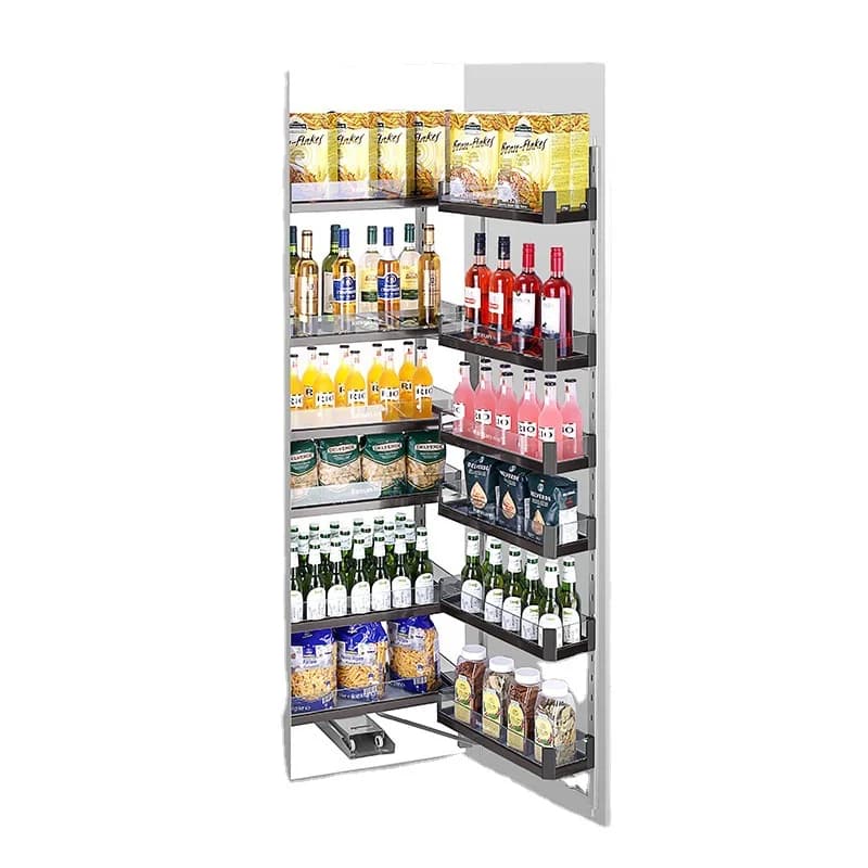Kitchen and bathroom snack cabinet pull basket big monster deep kitchen cabinet high cabinet linkage pull basket