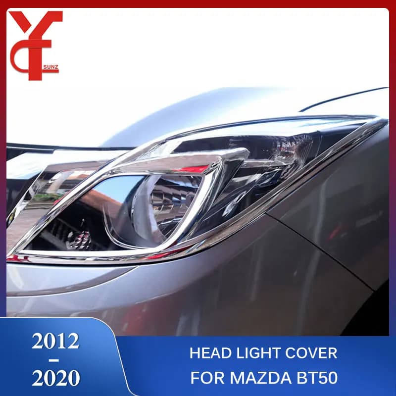 Headlight Cover Headlamp Hood Matte Black For Mazda BT50 BT-50 2012 2013 2014 2015 2016 2017 2018 2019 2020 YCSUNZ