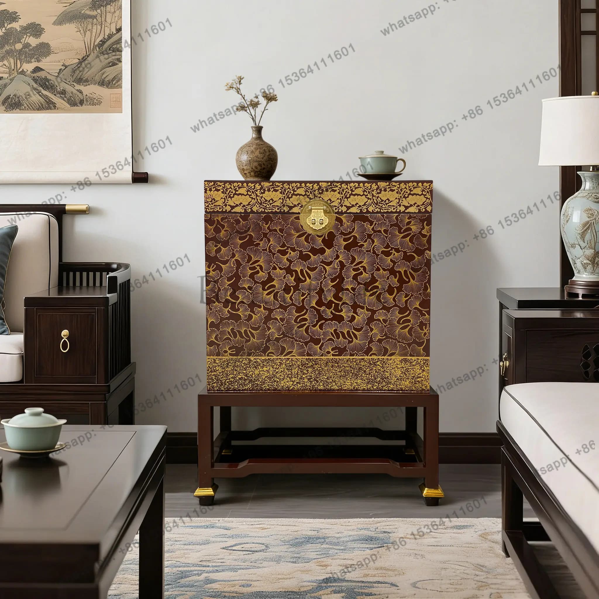 TS507 Chinese Home Storage Bedside Cabinet Entrance Cabinet Length 60 * Width 44 * Height 80cm