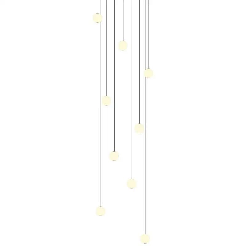 lamp modern simple duplex villa, lighting line multi-headed ball y