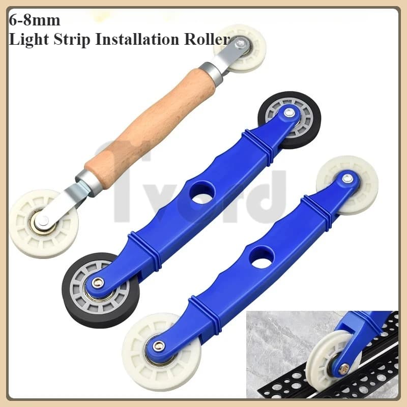 6-10mm Light Strip Installation Roller LED Strip Light Install Tool ABS Rubber U-Groove Fix Hard Bar Lamp Quick Mount Tools