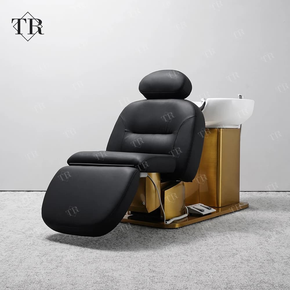 2026 Rotatable Electric Multiple Usage Shampoo Head Spa Hair Washing Bed and Hair Salon Hairdressing Barber Chair Table