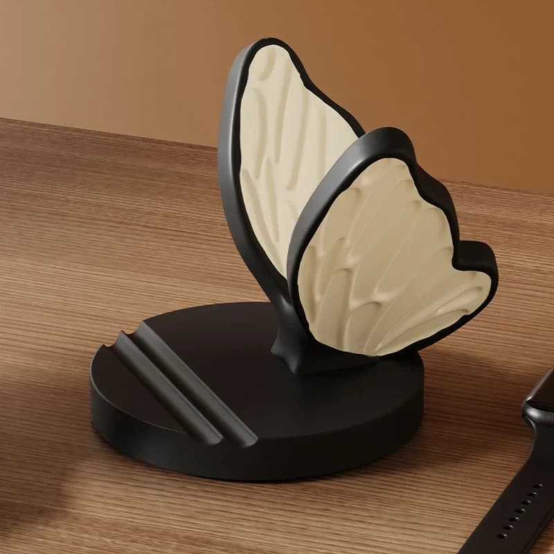Creative antique butterfly mobile phone tablet holder artifact decoration station desktop ornament girl birthday gift