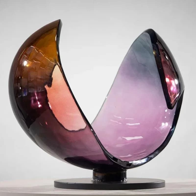 Resin flower sculpture hollow flower boutique rose garden landscape beautiful petal ornament