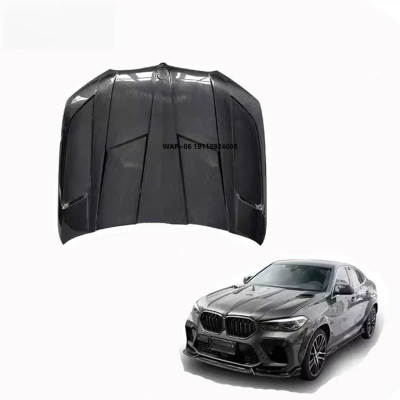 Carbon Fiber Front Engine Bonnet for  X5 G05 G18 X6 G06 Car Cover