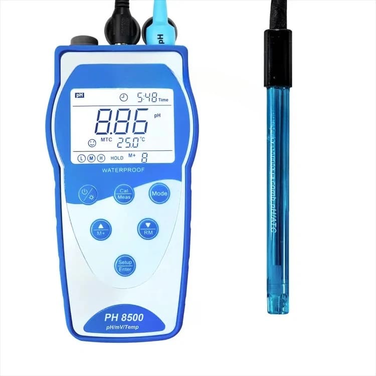 Veidt Weighing Apera PH8500 Portable pH Meter Kit with GLP Data Logger Data Output Portable Multi Parameter Water Quality Meter