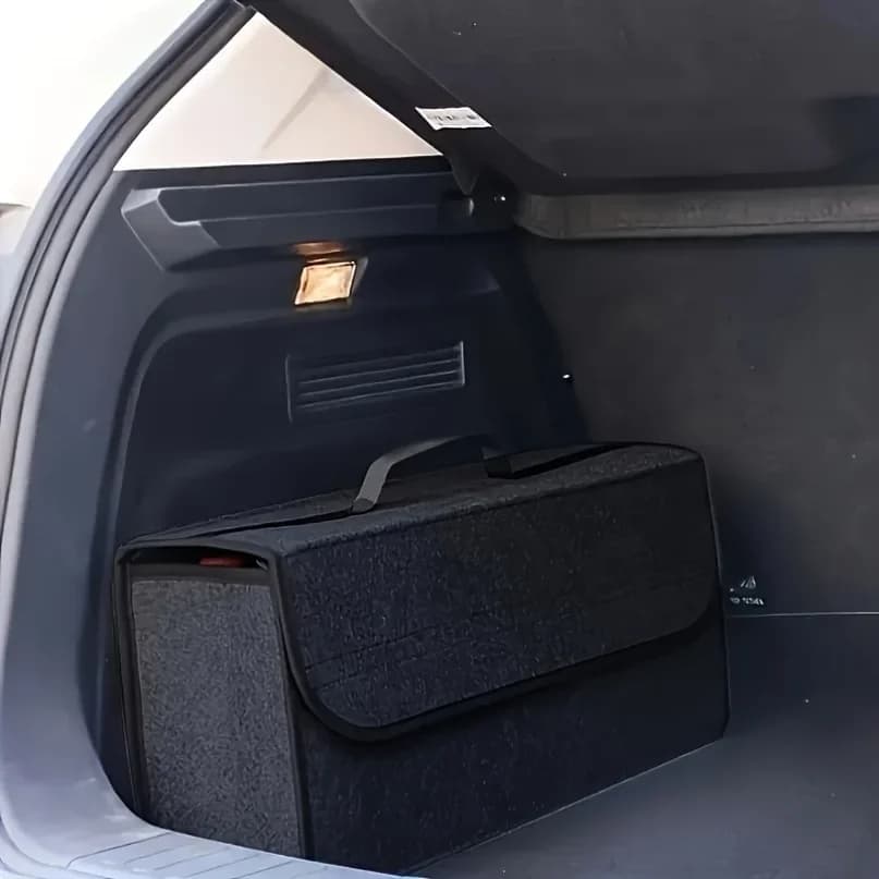 Caja de almacenamiento para maletero de coche, paquete de 1: Bolsa plegable con compartimentos y asa, para SUV/sedanes/camioneta