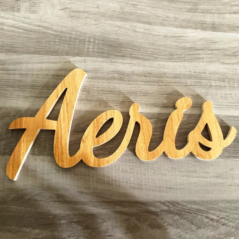 Personalized Custom Production Large Size Personalized Wooden Name Sign, Wood Letters, Wall Art Decor for Nursery or Kids Room