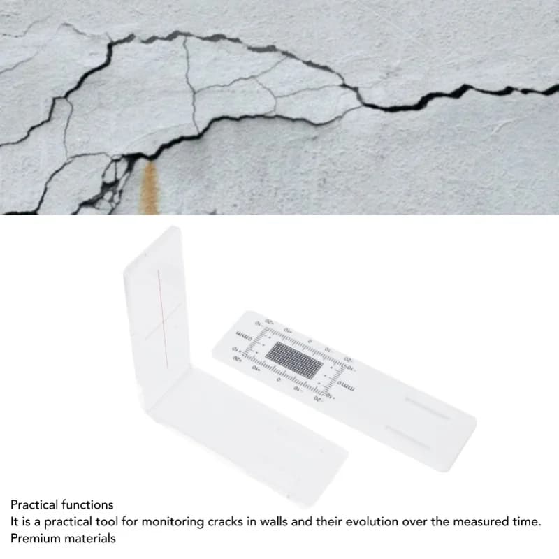 C2 Crack Monitor ABS Acrylic Accurate Standard Tell Tale Crack Gauge Monitor For Corner Record And Monitor Wall Deformation