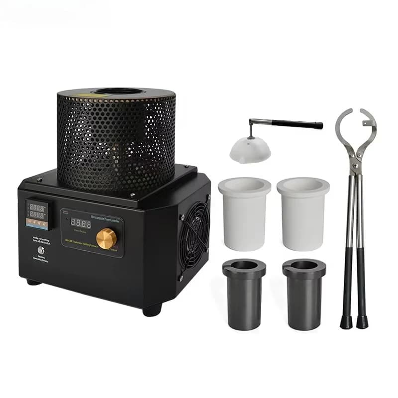 1200 Degrees Lab Portable Gold Melting Furnace Supplier Silver Induction Smelting Machine Copper Casting Oven Jewelry Oven Tools