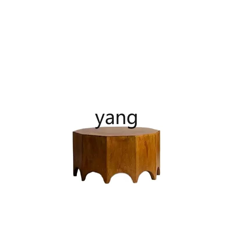 XYY solid wood living room small apartment coffee table creative retro side table corner table