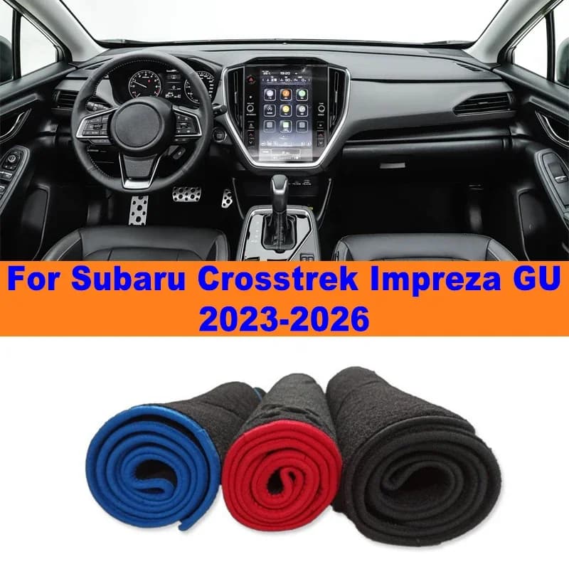 Anti-Glare Dashboard Cover Dash Mat Non-Slip Sun Shade Pad Interior Protector For Subaru Crosstrek Impreza GU 2023-2026 2024