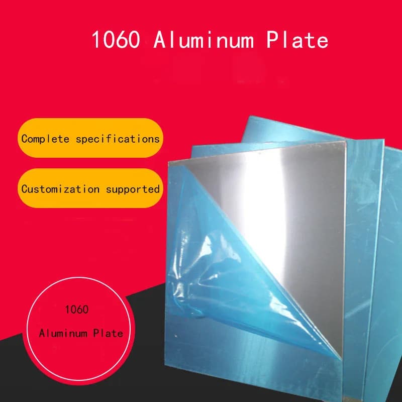 1060 Aluminum Plate Width 100mm200mm300mm400mm Pure Aluminum Flat Plate Mechanical Parts DIY Frame Metal Plate Thickness 1-10mm