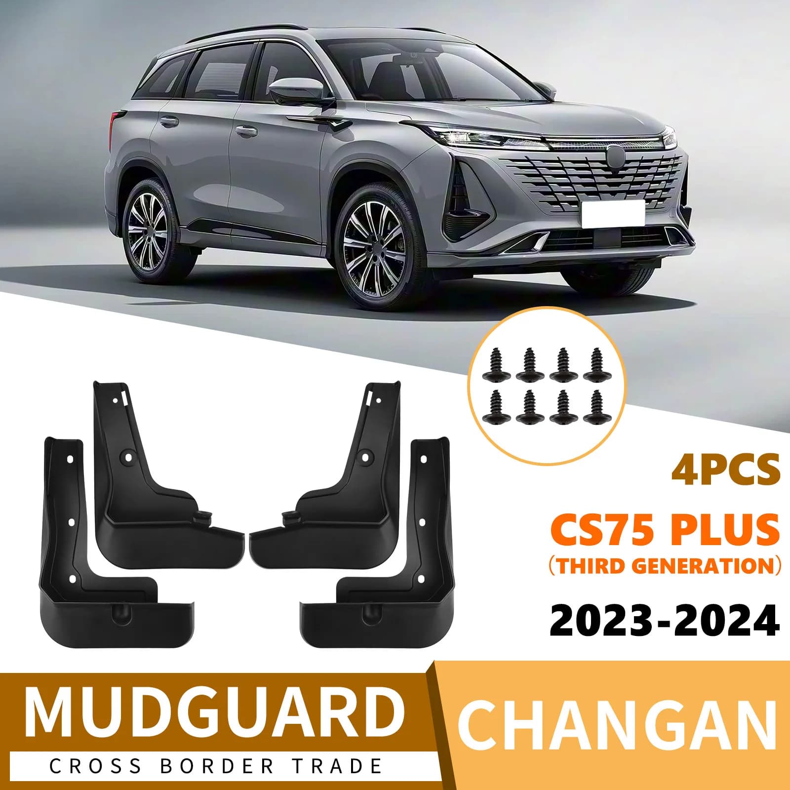 For Changan CS75 PLUS 2023-2024 third generation car tire fender skin car fender car accessories fender flares