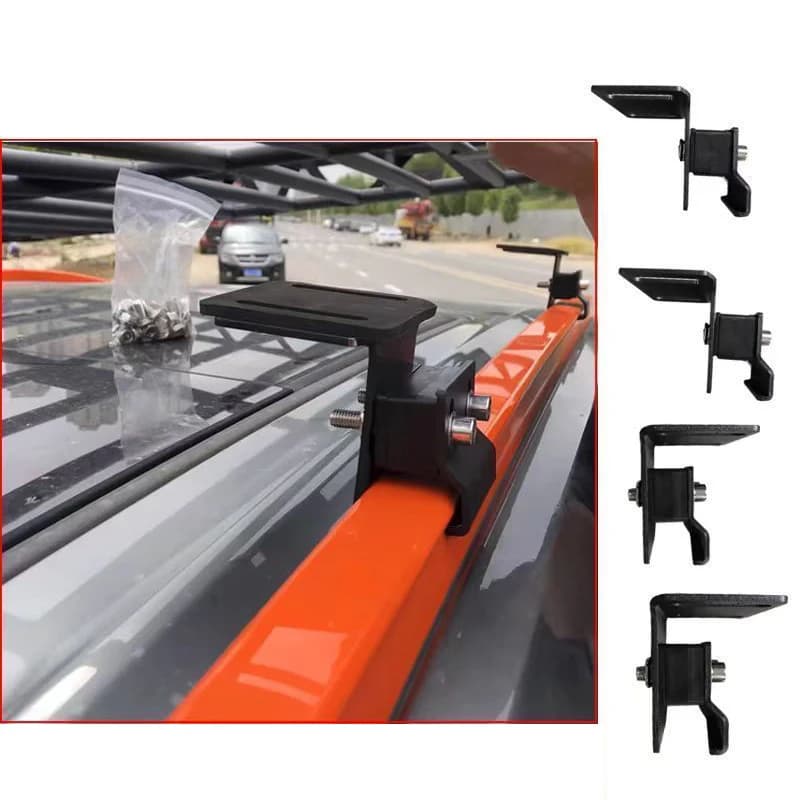2/4pcs Universal Fixing Clamps For Roof Racks Luggage Rack Clip Clip Car Shelf Frame Modification For Off-Road Suvs Accessories