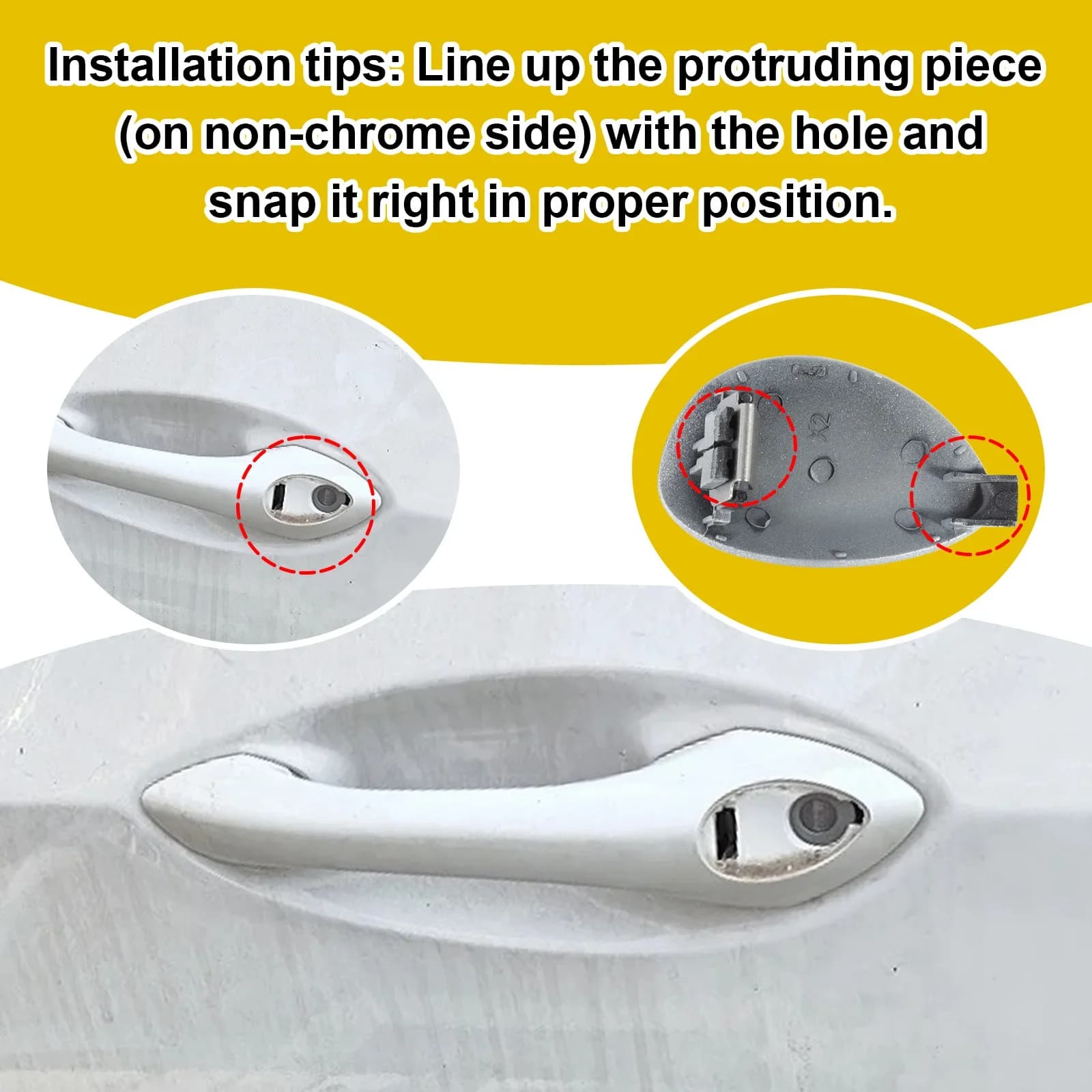 For Chevrolet Trax Buick Envista 2024 2025 2026 Handle Cover Cap Door Handle Key Cover Front Left 26283545