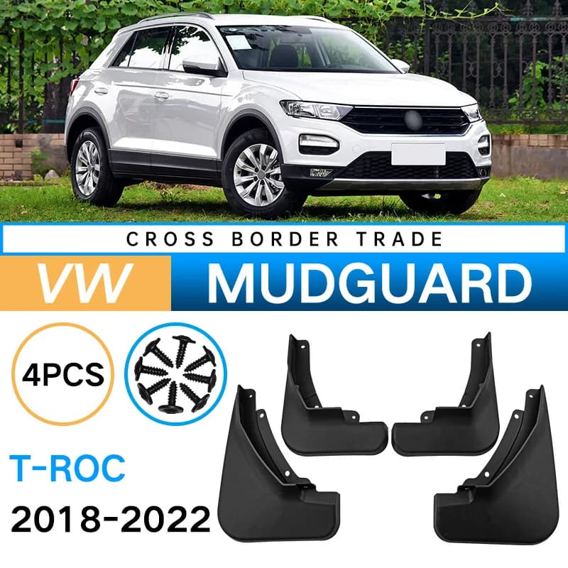 Set For Volkswagen VW T-ROC T Roc TRoc 2020 2018 2019 Car Mudguards Mud Flap Flaps Splash Guards Fender Mudflaps Car Accessories