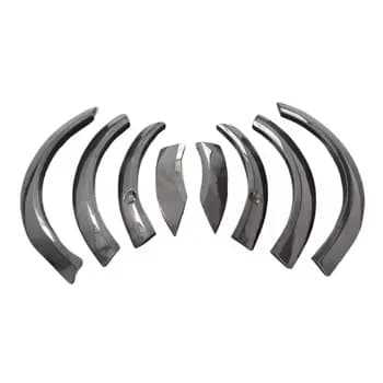 ForTesla Model X Body Kit Dry Carbon Fiber Wide Body Mudguard Front Lip Side Skirt Wheel Arch Side Surround