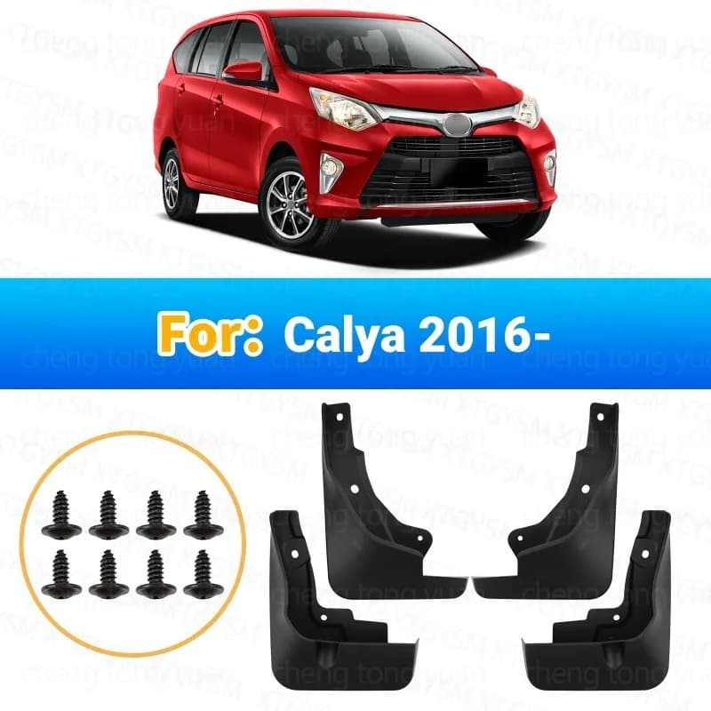 Mudguards For Toyota Calya 2016-2026 Mud Flaps 4 Set Black Vehicle Exterior Accessories For Fender For Protection Customization