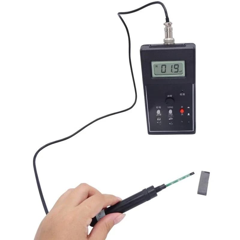 Gaussian meter HT20 handheld digital Tesla meter, strong magnet magnetic field detector 2000mT